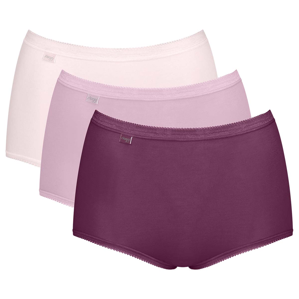 Sloggi Basic H 3-pak maxi trusse, multi - 10146326 - V013 - Multiple Colours