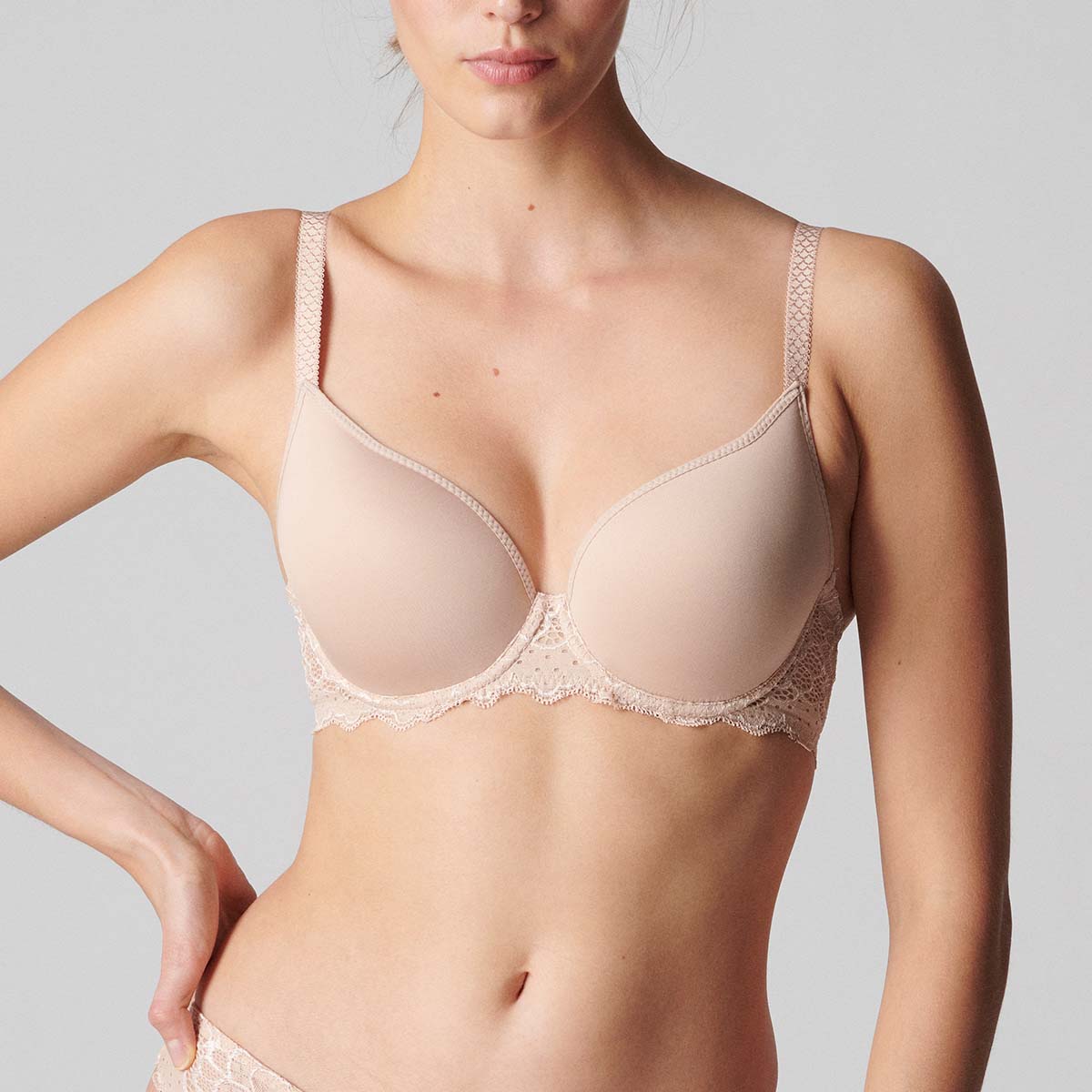 Simone Pérèle Caresse plunge BH, beige - 12A316 - 739 - Peau Rosée