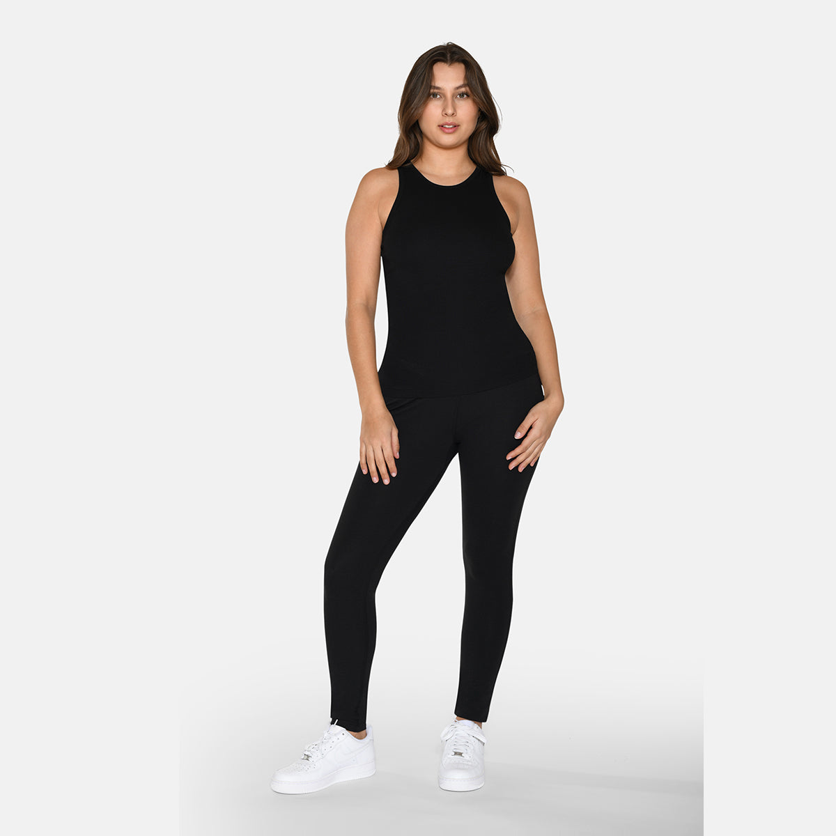 Urban Quest Bamboo Rib Tank - Black - 15070-BLACK