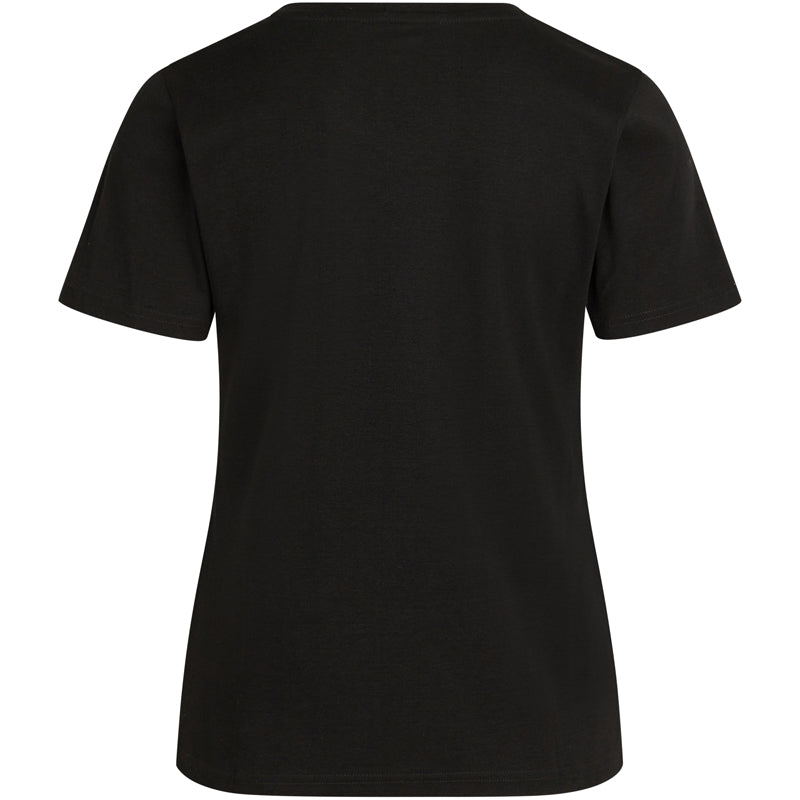 Norvig Ladies V-Neck t-shirt, sort - 1553 - SORT - Black
