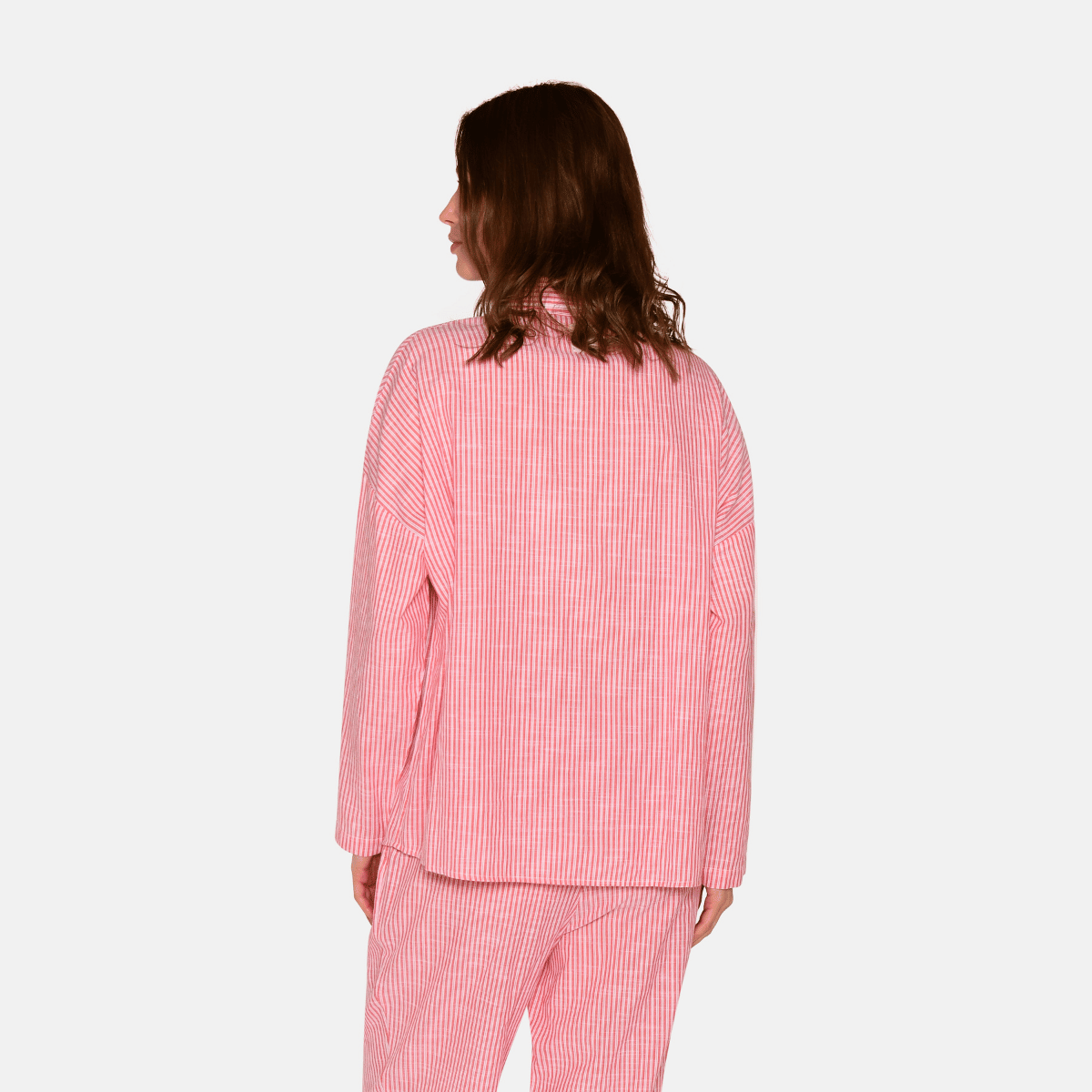 CCDK Amanda natskjorte, rød - 60990 - 3030 - Bittersweet Stripe