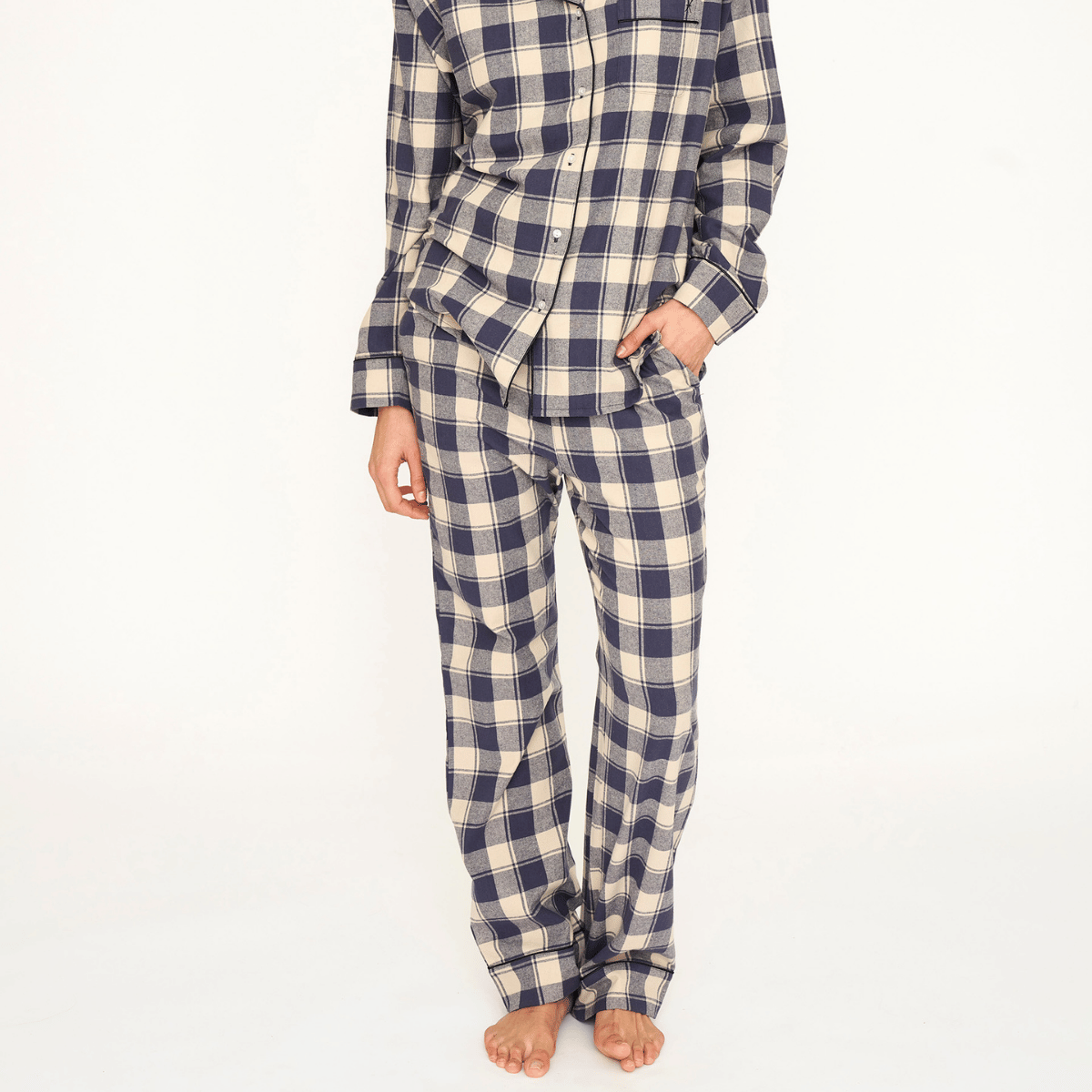 JBS of Denmark Flannel natbukser, multi - 8-1123-21 - 882 - Blue