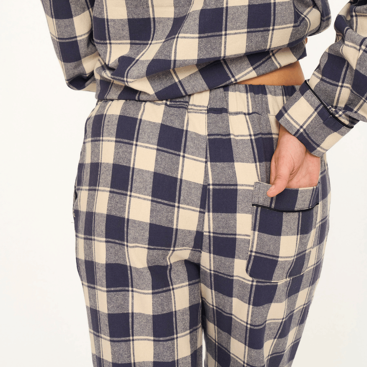 JBS of Denmark Flannel natbukser, multi - 8-1123-21 - 882 - Blue