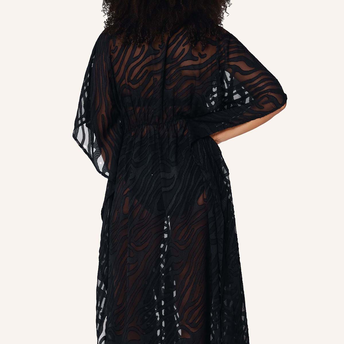LingaDore Summerproof kimono, sort - 8234 - 02 - Black