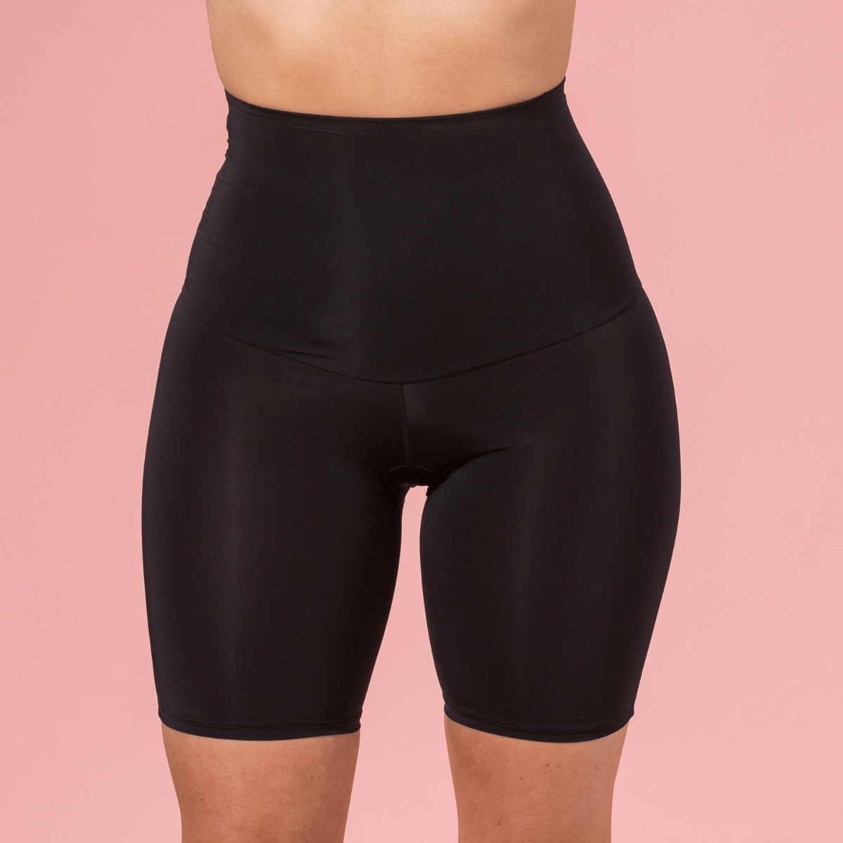 Trofé Highwaist Shaping shorts, sort - 90702 - 1200 - Black