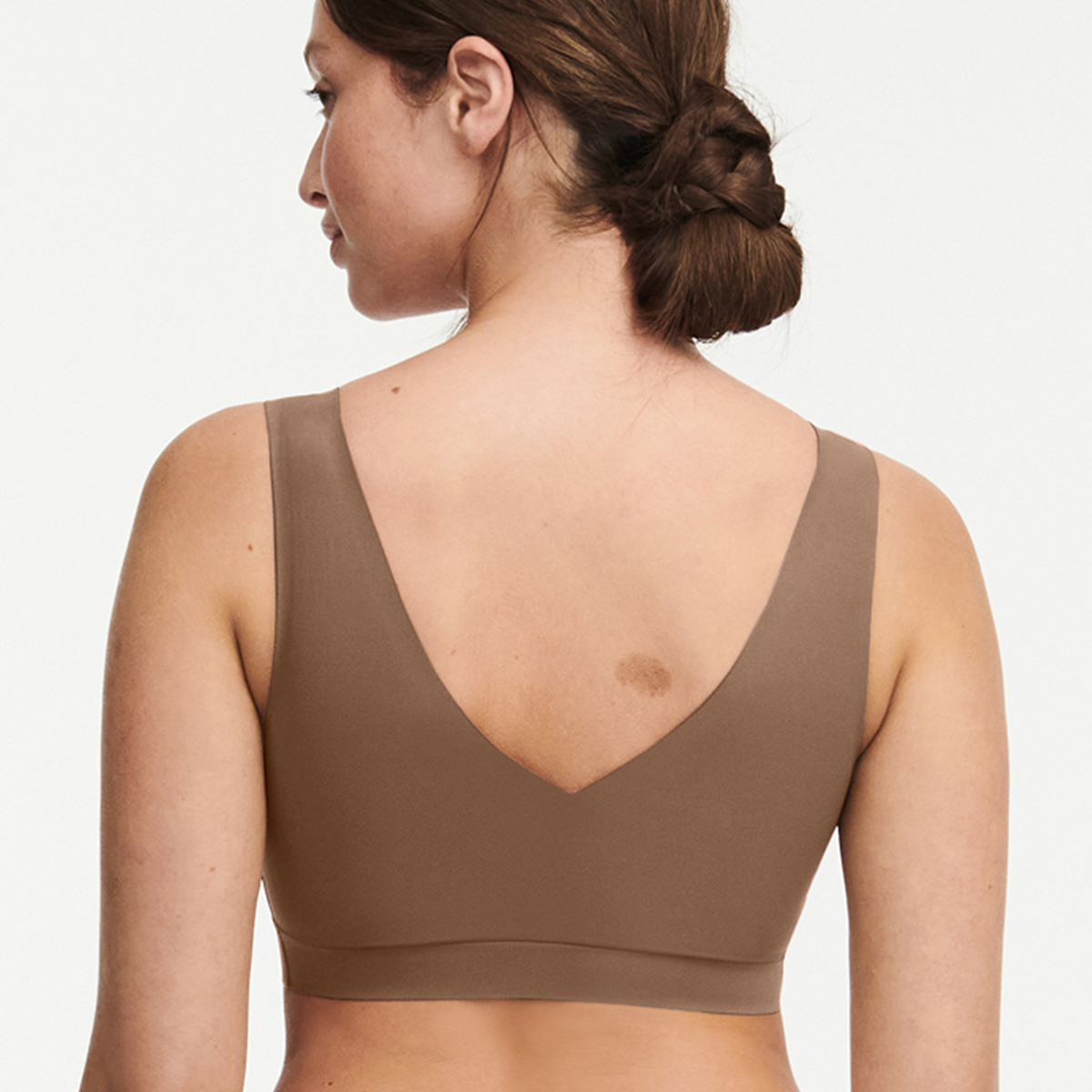 Chantelle Softstretch BH top, brun - C16A10 - 02E - Cocoa