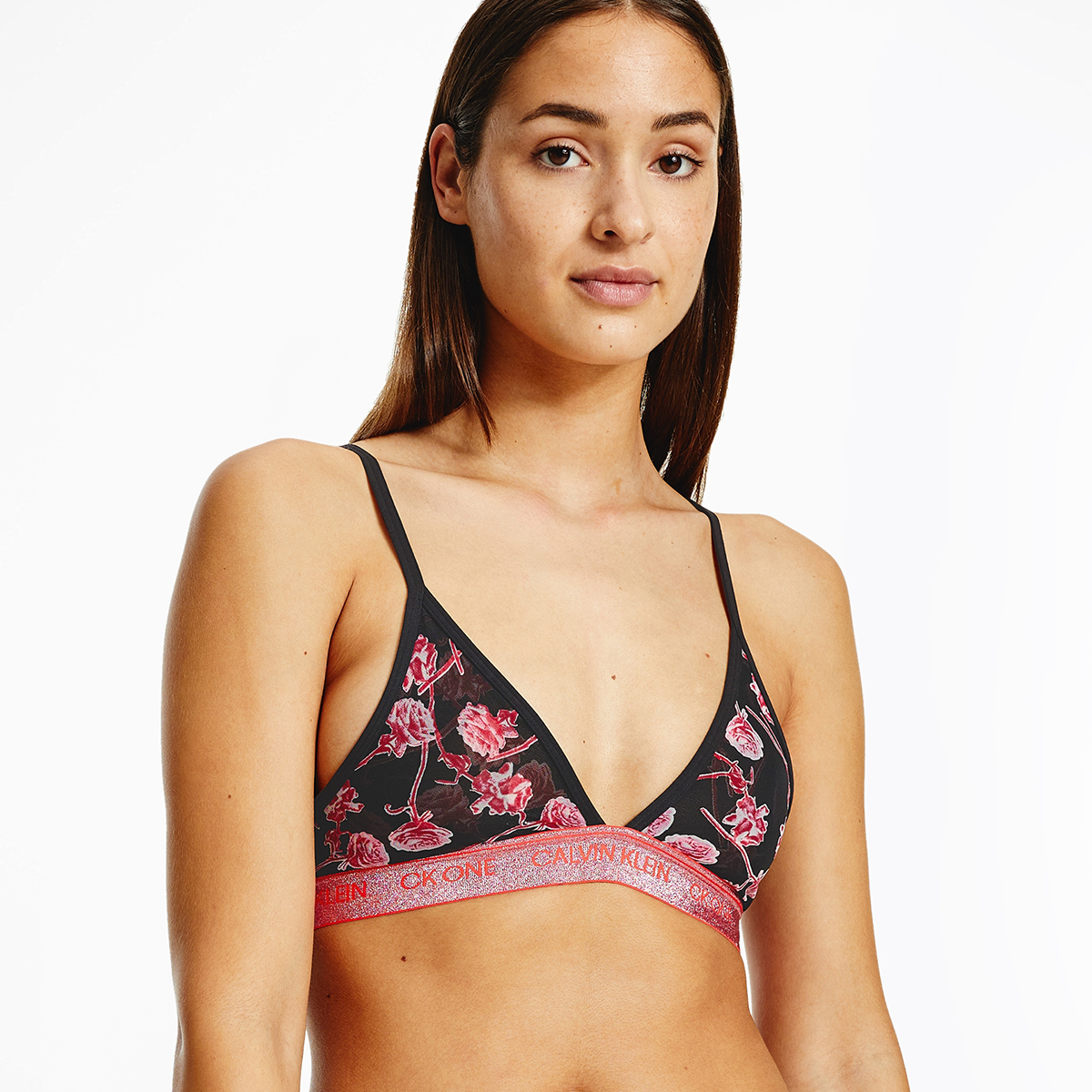 Calvin Klein Lingeri Unlined Triangle - Black V-Day - F6690E-V35
