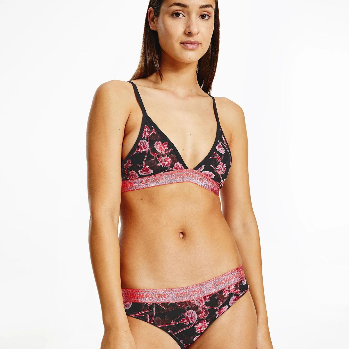 Calvin Klein Lingeri Unlined Triangle - Black V-Day - F6690E-V35