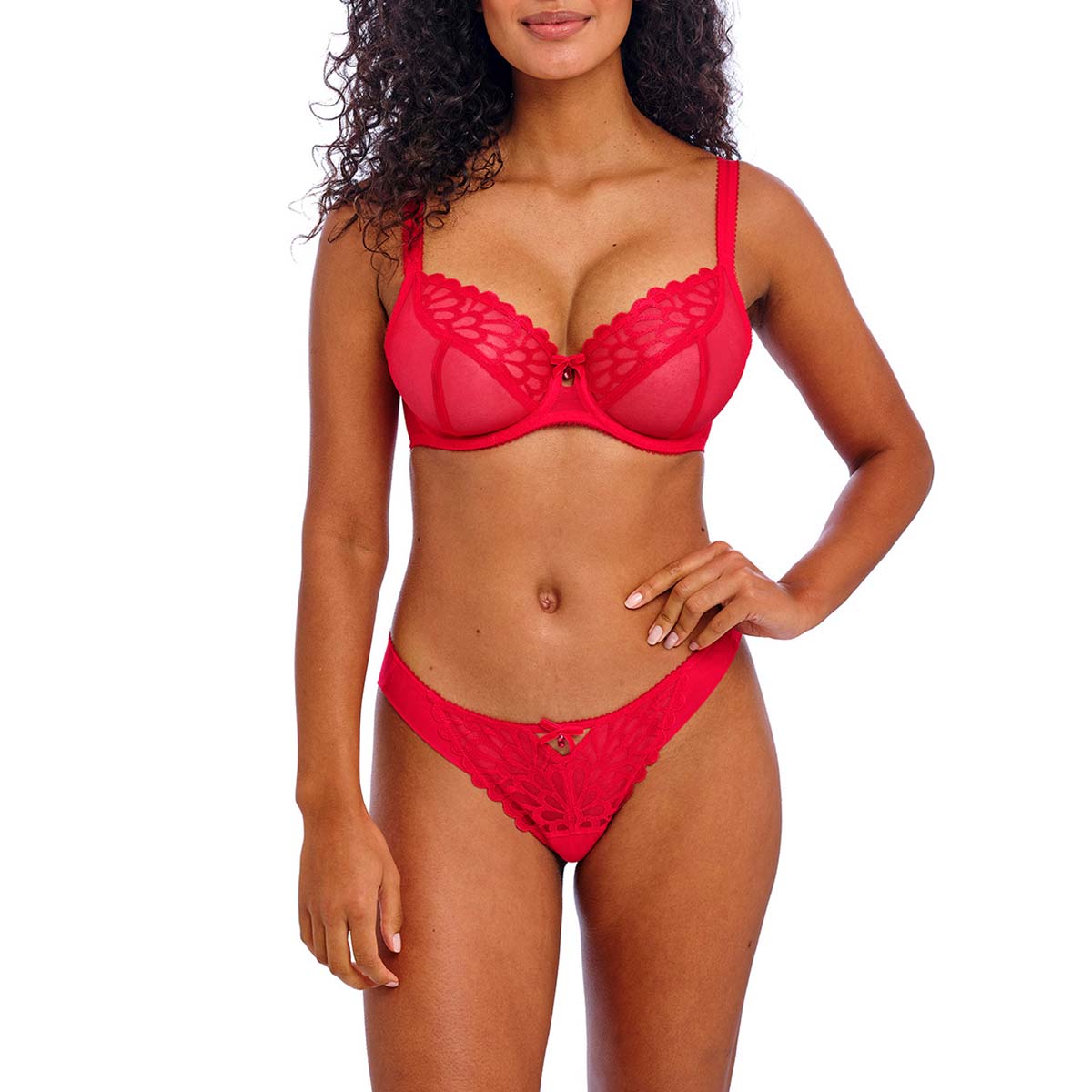 Freya Loveland plunge BH, rød - AA401002 - BOC - Bombshell Chilli Red