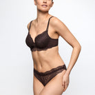 Marie Jo Musea hjerteformet BH, brun - 0102976 - AUM - Autumn Bloom