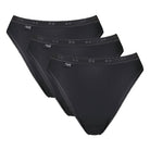 Sloggi Basic+ 3-pak tai trusse, sort - 10007660 - 0004 - Sort