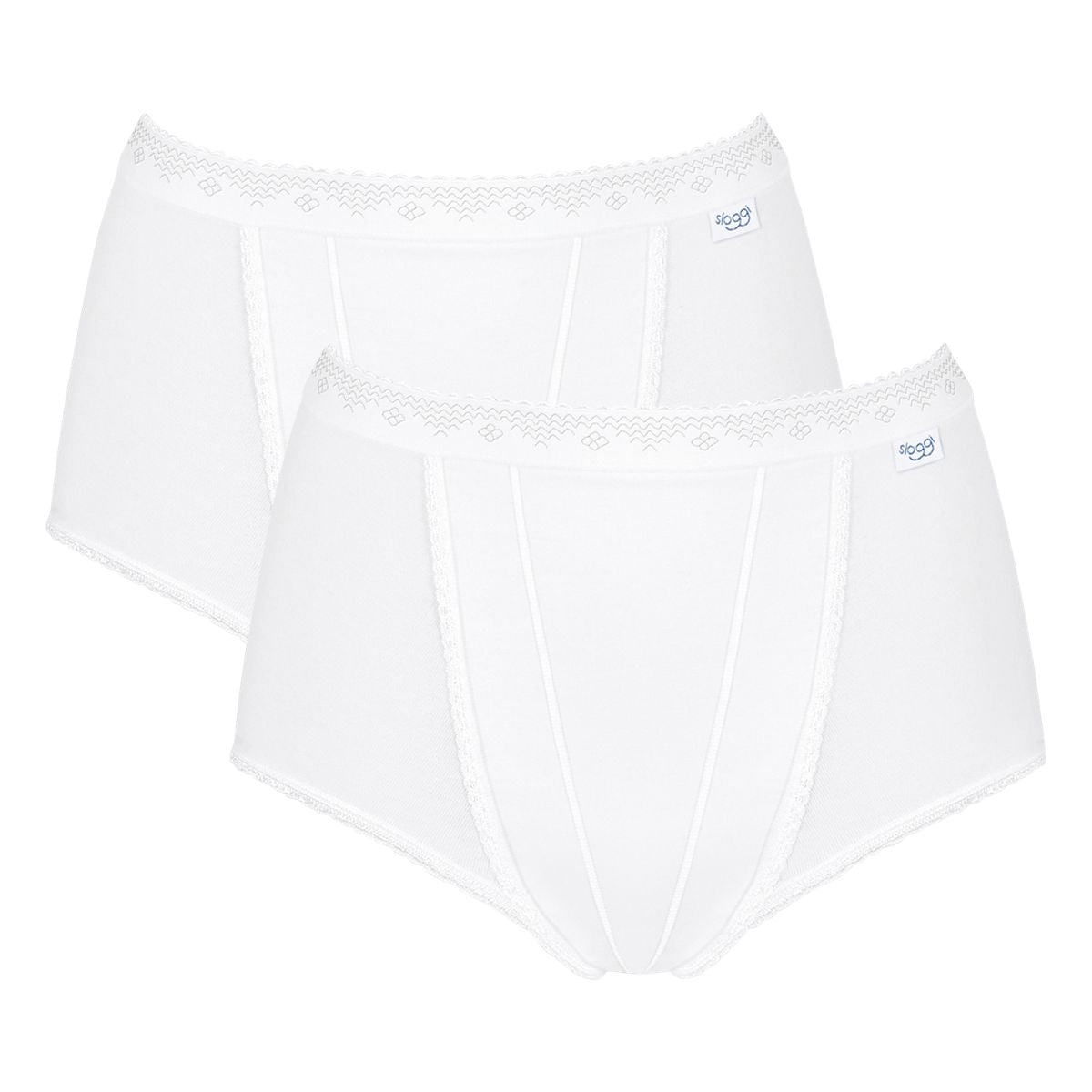 Sloggi Control 2-pak maxi trusse, hvid - 10037875 - 0003 - White
