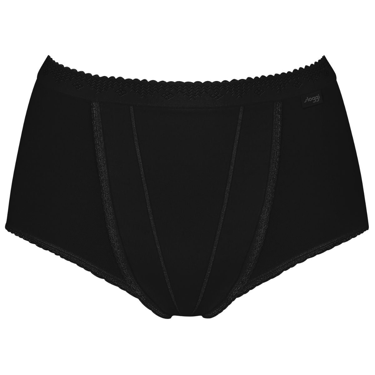 Sloggi Control 2-pak maxi trusse, sort - 10037875 - 0004 - Sort