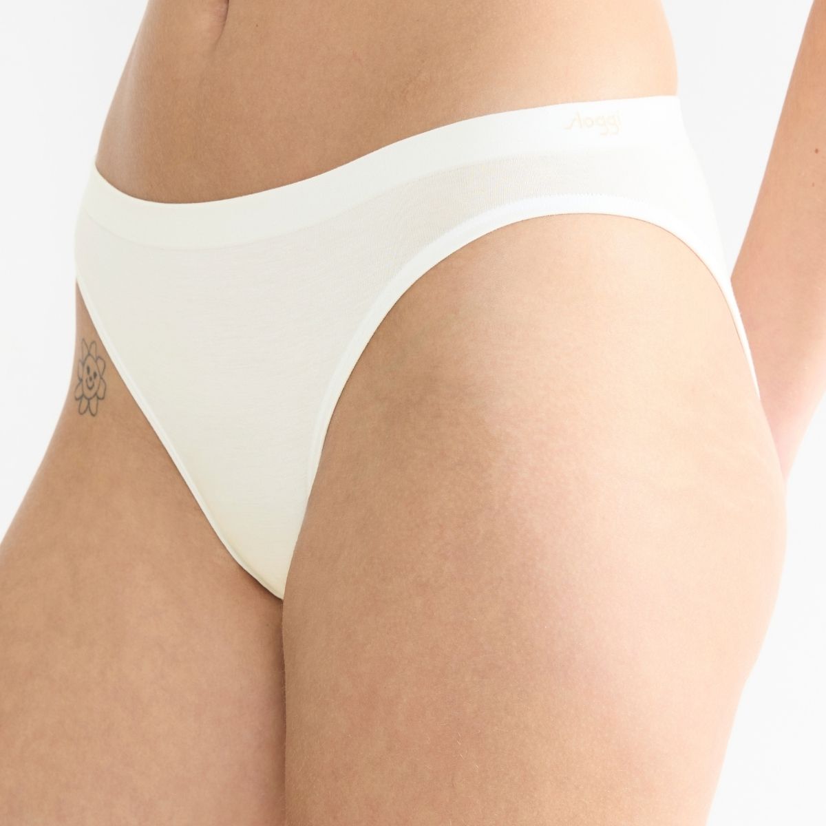 Sloggi Go Sense 2-pak tai trusse, hvid - 10225668 - 00GZ - Silk White