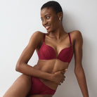 Triumph Love In Lace WHU BH med bøjle, rød - 10229134 - 6845 - Red Musk