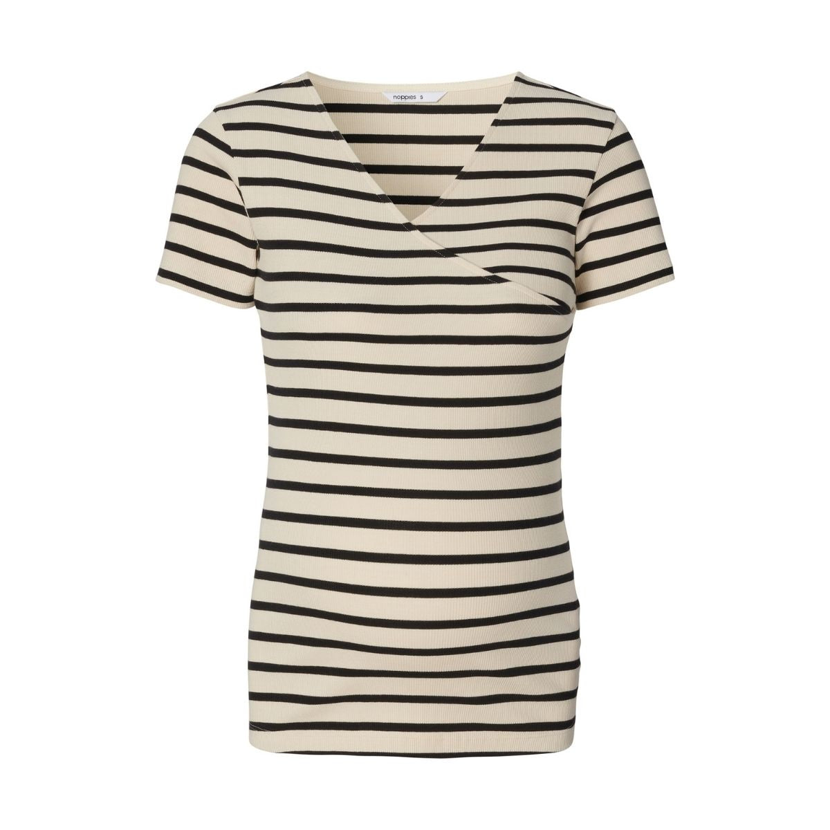 Noppies Sanson Amme t-shirt, hvid - 50N0013 - N340 - Cream Stripe