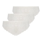 Hunkemöller Invisible lace back 3-Pack - White - 172717-WHITE