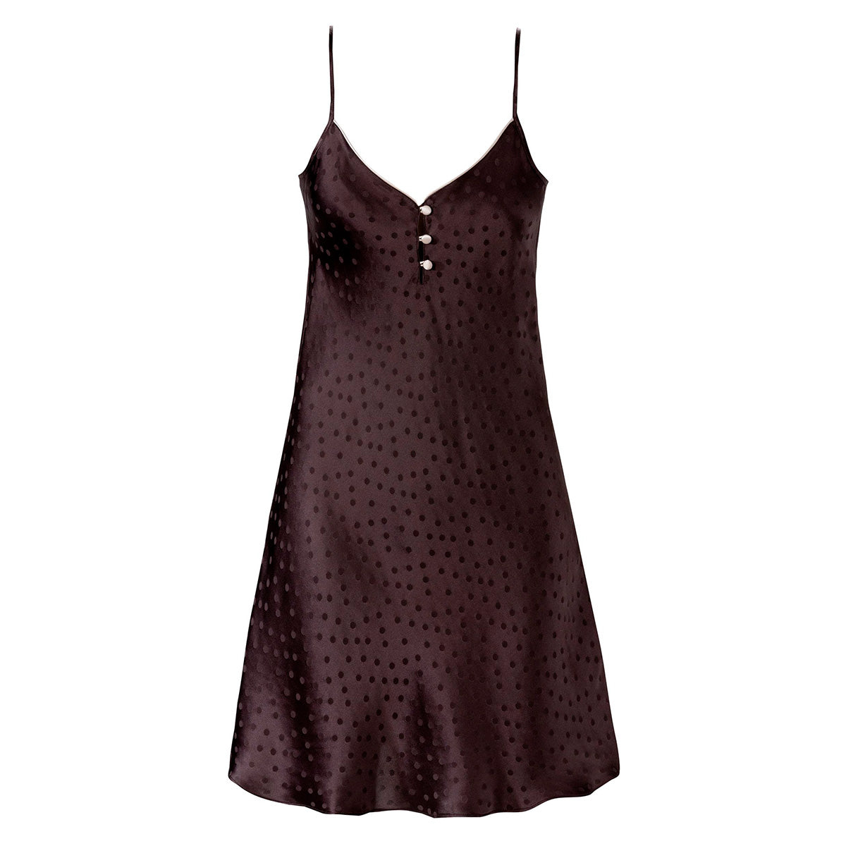 Lady Avenue Pure Silk natkjole, brun - 19201 - 2900 - Velvet Mocha
