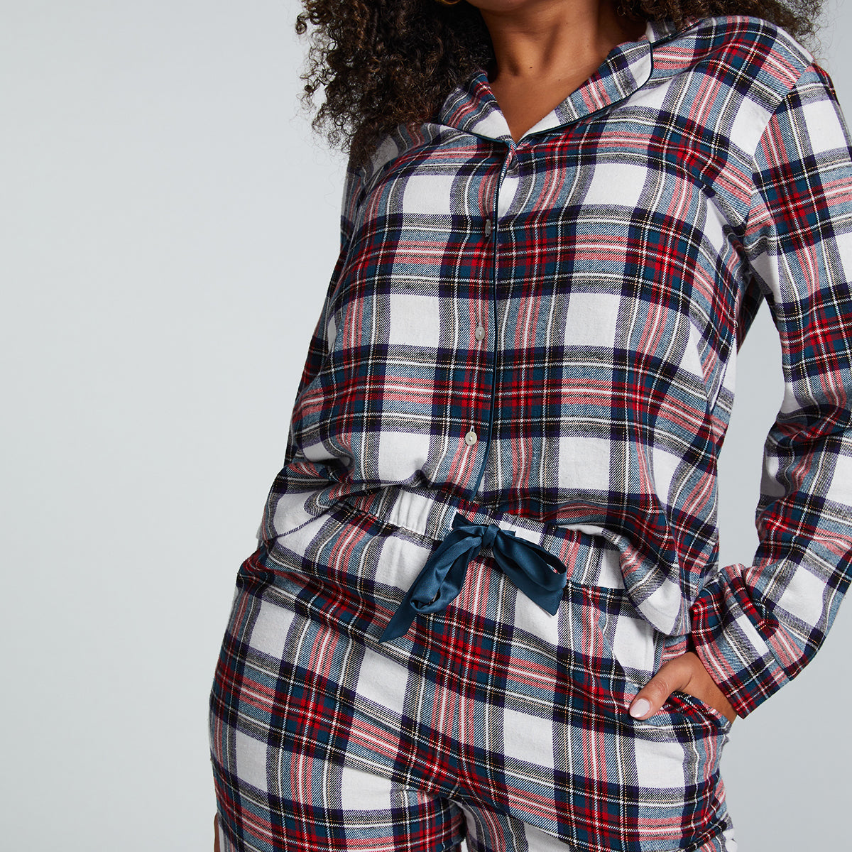 Hunkemöller Flannel Twill Check - Gardenia - 204471-Gardenia