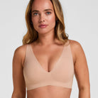 Hunkemöller Super Comfort bralette BH, beige - 306397 - rugby tan - Rugby Tan