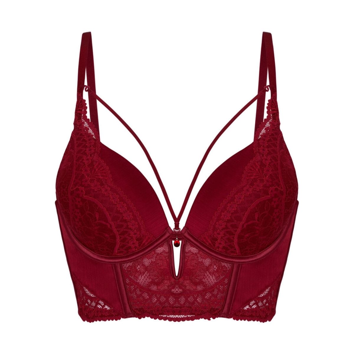 Hunkemöller Tosca push-up BH, rød - 306547 - red - Red