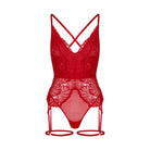 Hunkemöller Erica bodystocking, rød - 306693 - Chili Pepper - Chili Pepper