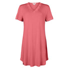 Lady Avenue Bamboo natkjole, pink - 51-50516 - 177 - Coral