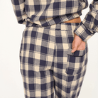 JBS of Denmark Flannel natbukser, multi - 8-1123-21 - 882 - Blue