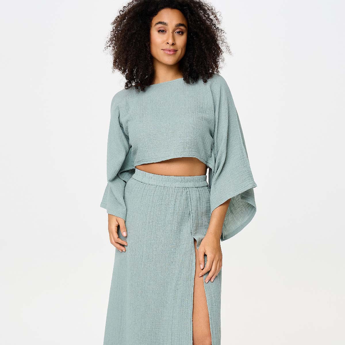 LingaDore Ibiza Vibes sæt, grøn - 8222 - 364 - Eucalyptus