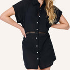LingaDore Comfy days strandkjole, sort - 8232 - 02 - Black