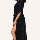 LingaDore Summerproof kimono, sort - 8234 - 02 - Black