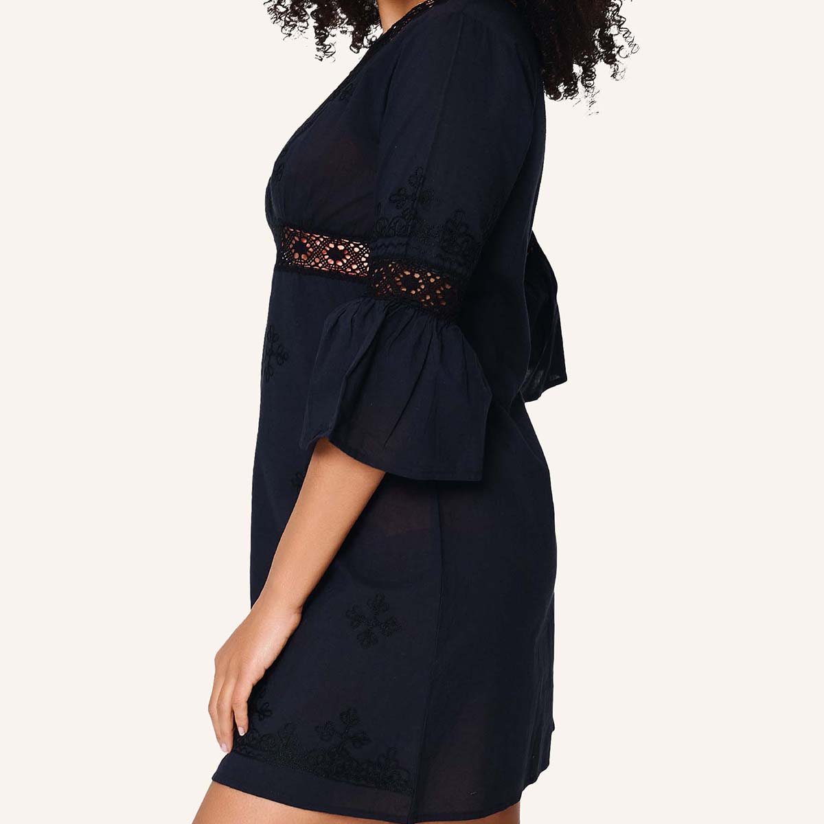 LingaDore Cool & Breezy strandkjole, sort - 8236 - 02 - Black