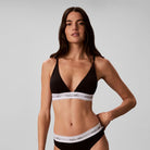 Calvin Klein New Signature Logo trekant BH, sort - LV00QF9068 - UB1 - Black