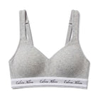Calvin Klein New Signature Logo bralette BH, grå - LV00QF9071 - P7A - Grey Heather