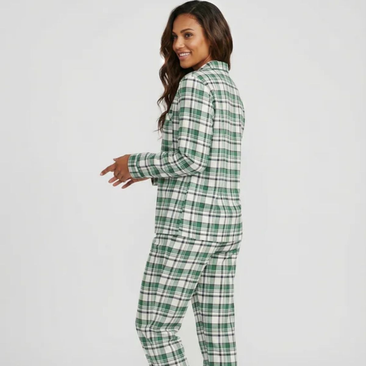 Lascana X-Mas Gift pyjamas, beige - BA-94-54 - beige check - Beige Bheck
