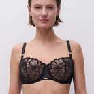Chantelle Fleurs BH med bøjle, sort - C12M50 - 011 - Black
