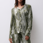 Femilet Daisy natskjorte, multi - FNB050 - C28 - Green lines