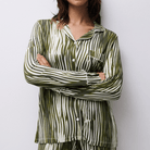 Femilet Daisy natskjorte, multi - FNB050 - C28 - Green lines