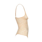Bye Bra Lacy High Waist Shaping bodystocking, beige - LACOBB - Beige - Beige
