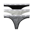Calvin Klein Icon Logo 3-pak g-streng, multi - LV00QD5209 - H03 - Black/ Grey Heather/ Marble Snake S