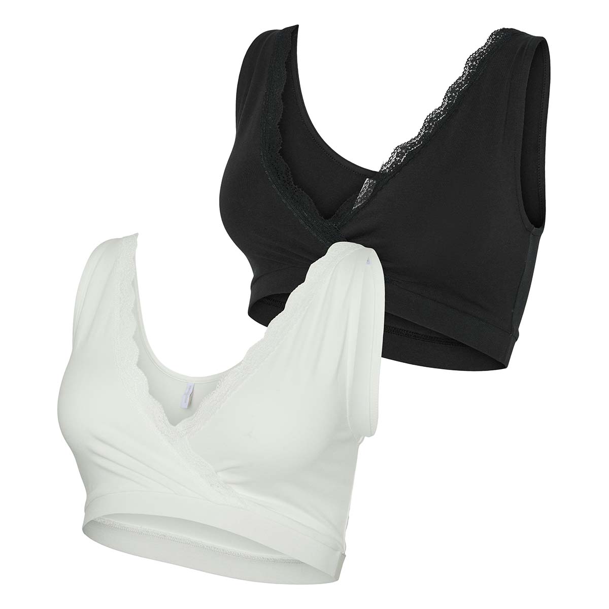 Mamalicious MLhelena 2-pak amme BH, multi - 20021475 - Snow White/black - Snow White/black